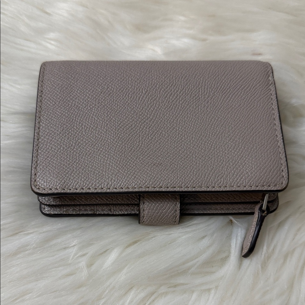 Coach Taupe Leather Men's Wallet - Picture 2 of 6